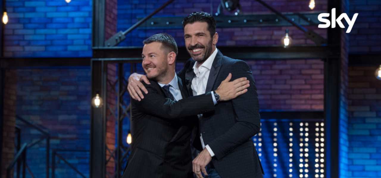 Alessandro Cattelan e Gigi Buffon