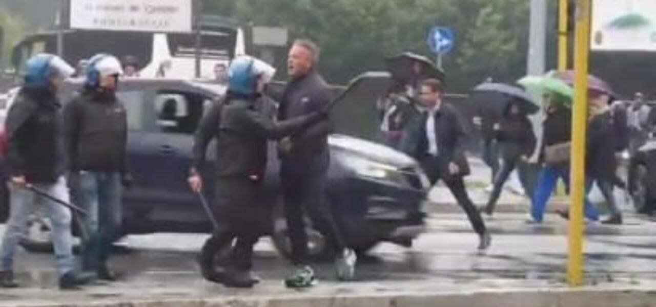 Rissa Mihajlovic fuori dallo Stadio Olimpico