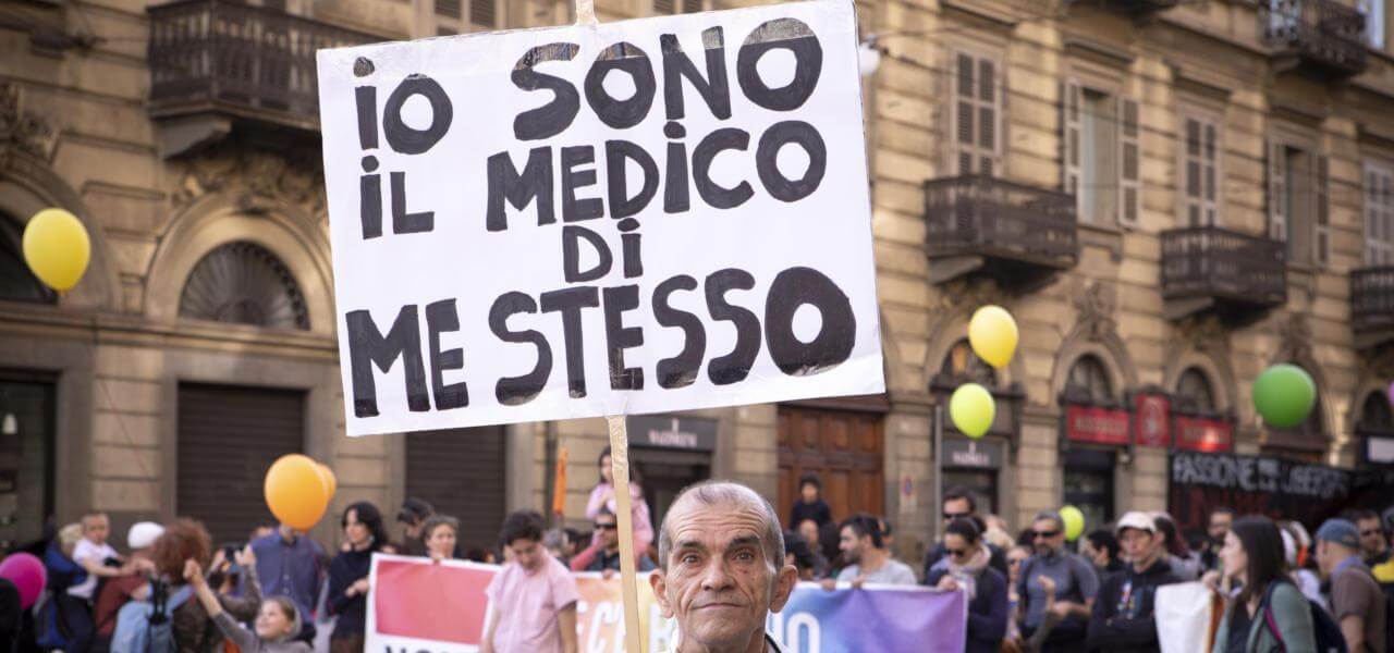 Manifestazione no vax