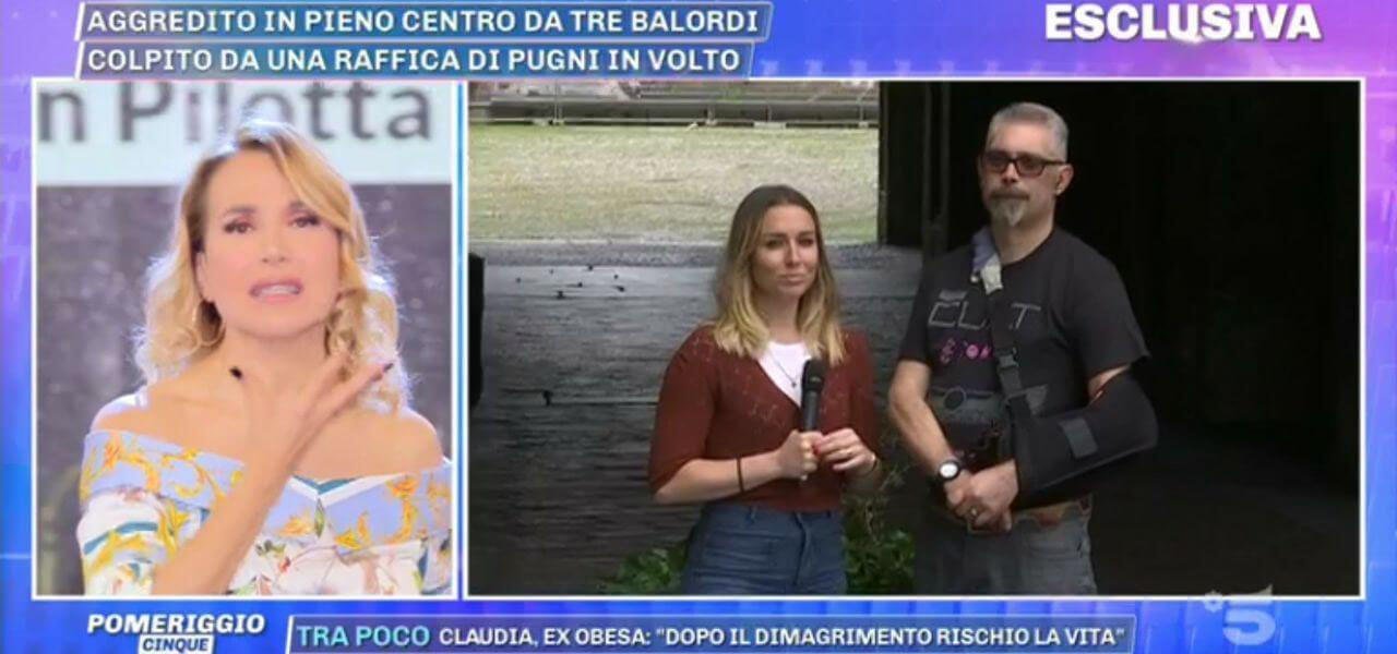 aggredito parma pomeriggio5
