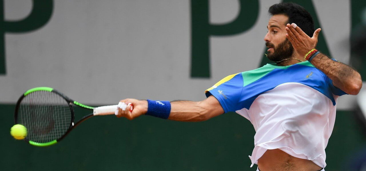 Salvatore Caruso dritto Roland Garros lapresse 2019