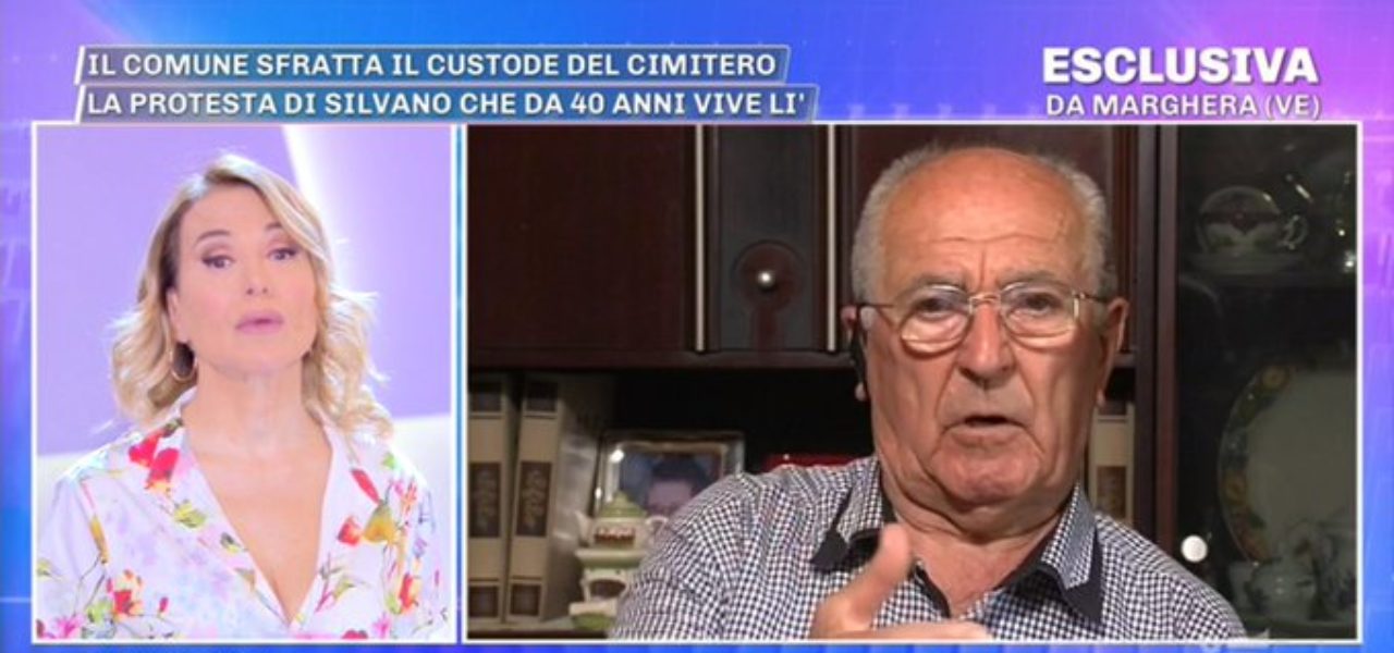 cimitero marghera custode sfratto pomeriggio5 twitter 2019
