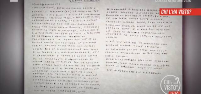 Placanica, lettera bambino (Rai)