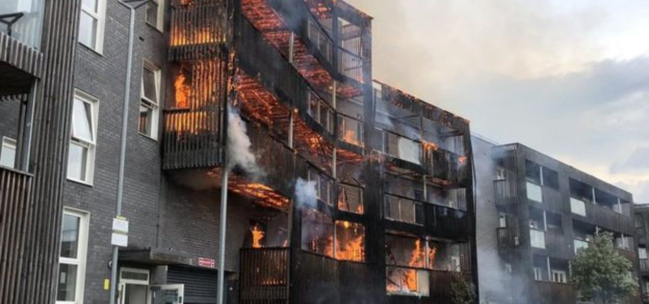 Incendio a Londra (foto Bbc)