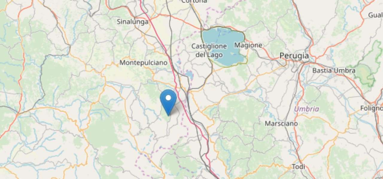 terremoto siena 15 giugno 2019 ingv