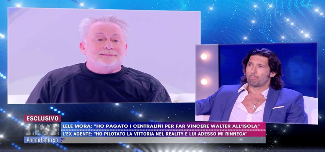 lele mora walter nudo live non e la durso