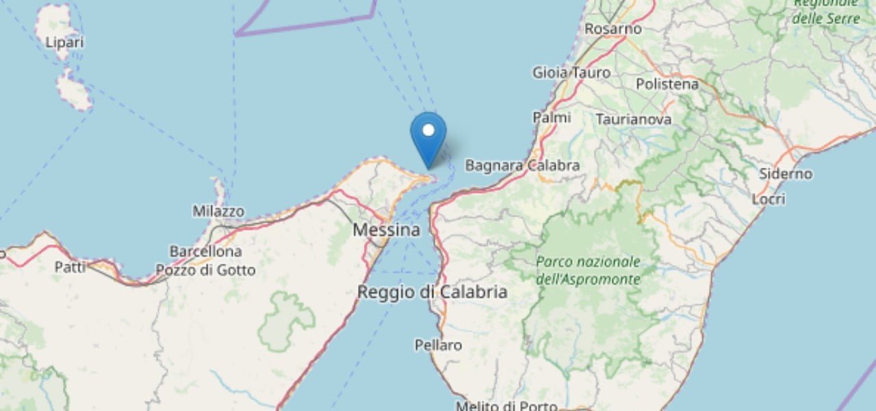 terremoto stretto di messina 25 giugno 2019 ingv