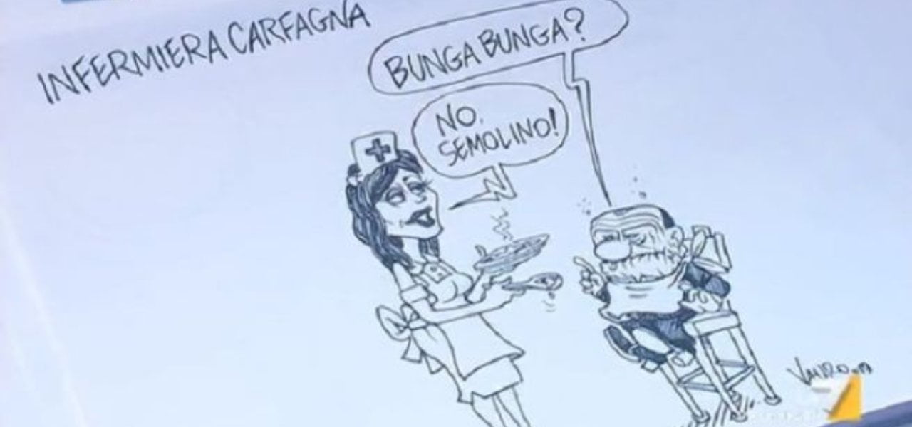 Vignetta Vauro contro Mara Carfagna