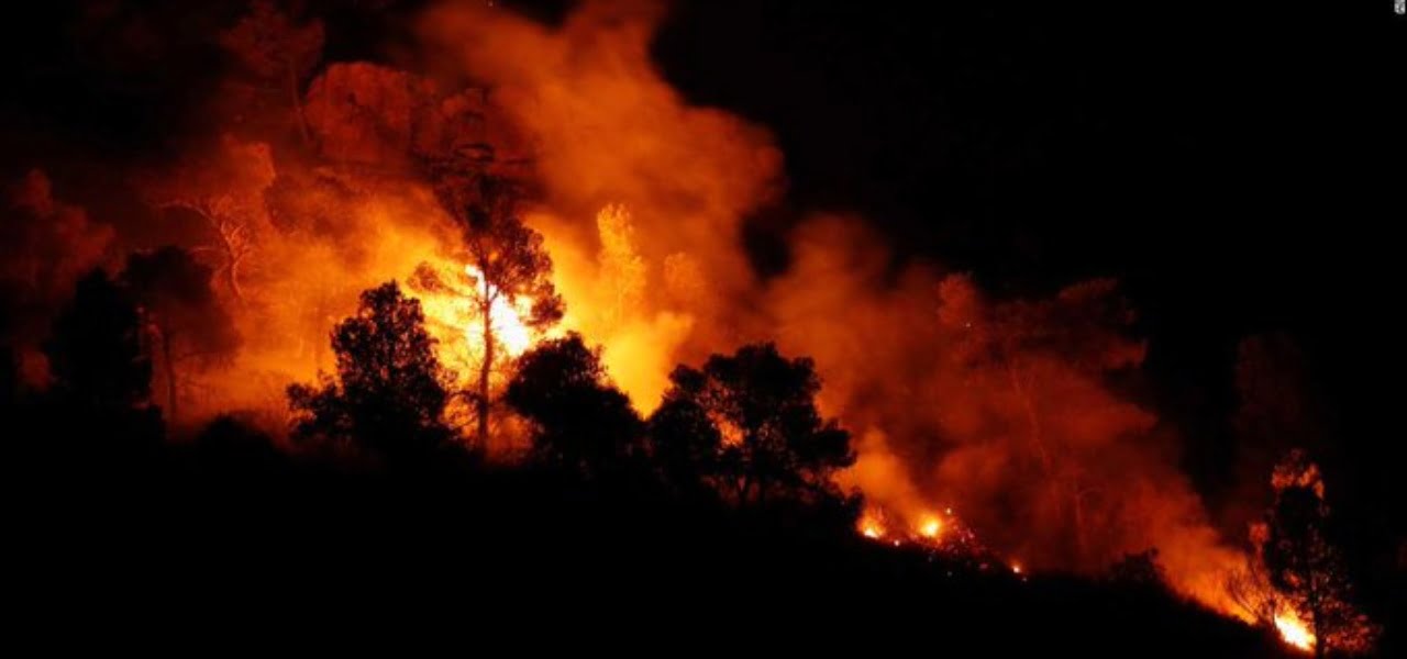 Incendio in Catalogna