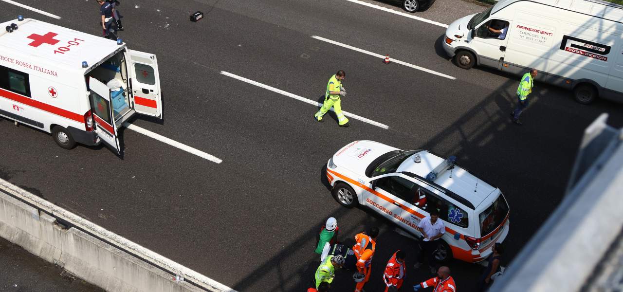 Ambulanza in autostrada