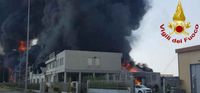 Incendio a Vicenza