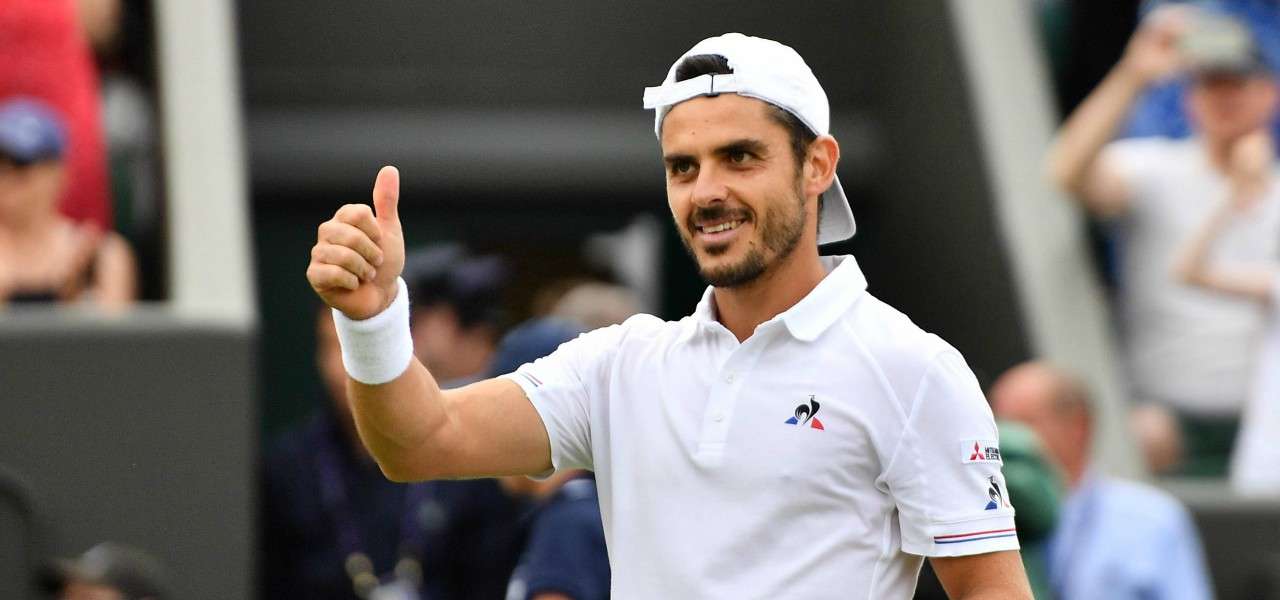 Thomas Fabbiano pollice Wimbledon lapresse 2019