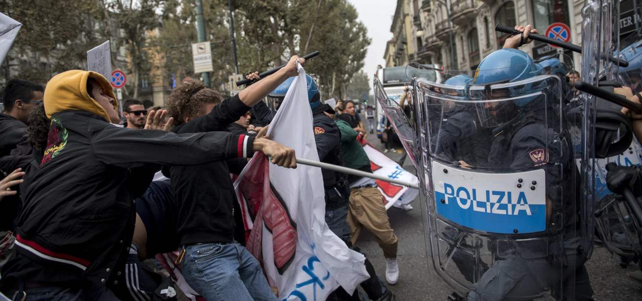 Scontri a Torino