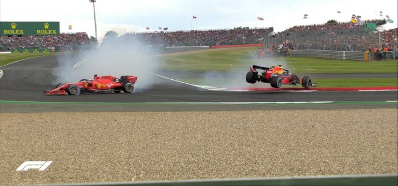 Vettel tampona Verstappen