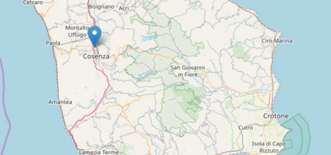 terremoto cosenza ingv