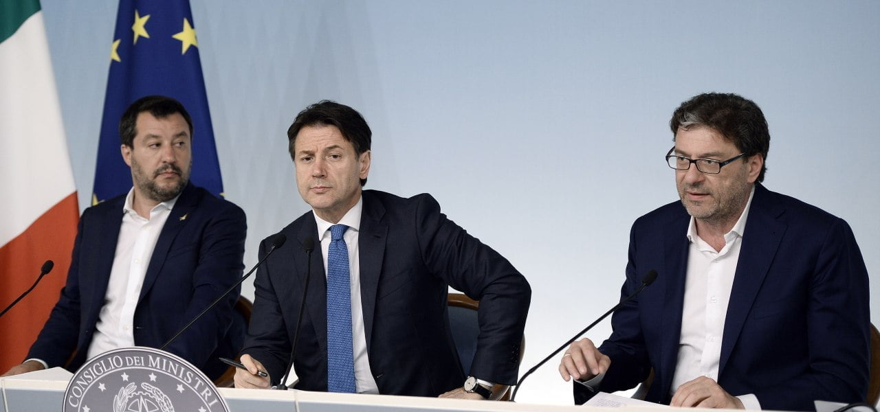 Giorgetti, Conte e Salvini
