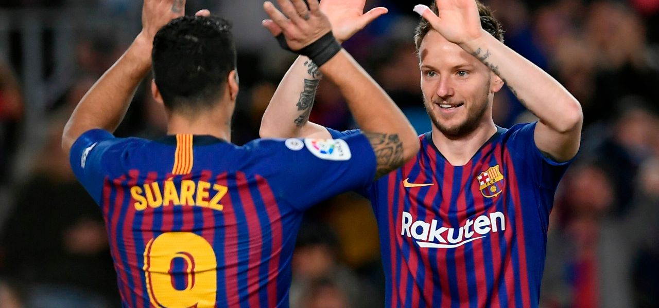 Suarez e Rakitic Barcellona