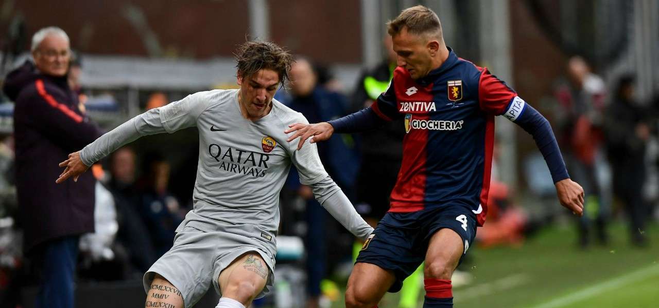 Zaniolo Criscito Roma Genoa lapresse 2019
