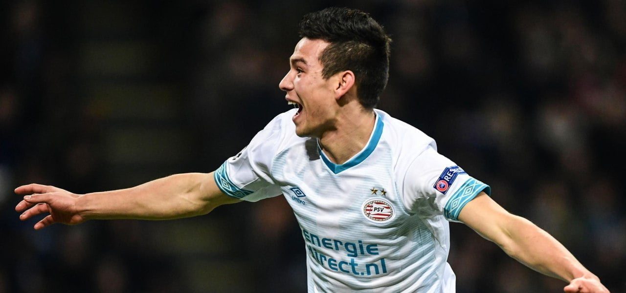 Lozano in maglia Psv
