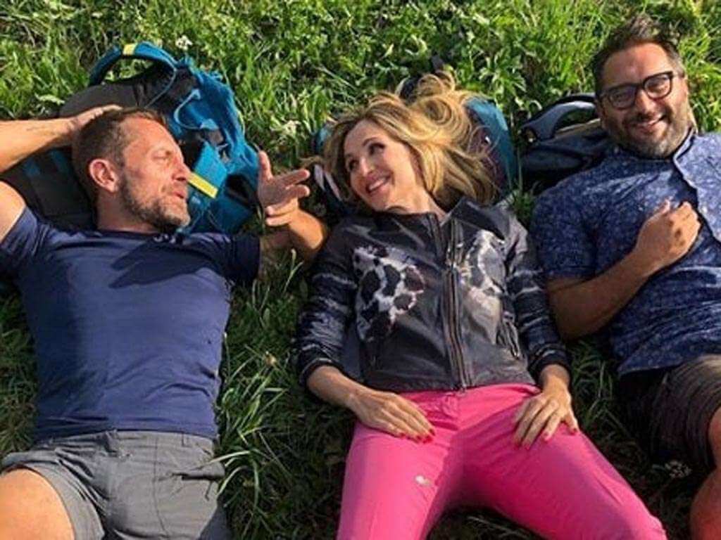 Angelo Mellone, Lorella Cuccarini e Peppone