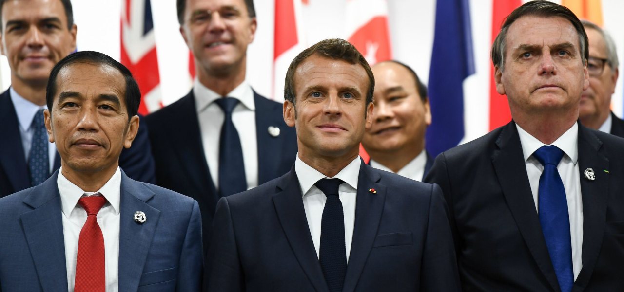Macron e Bolsonaro