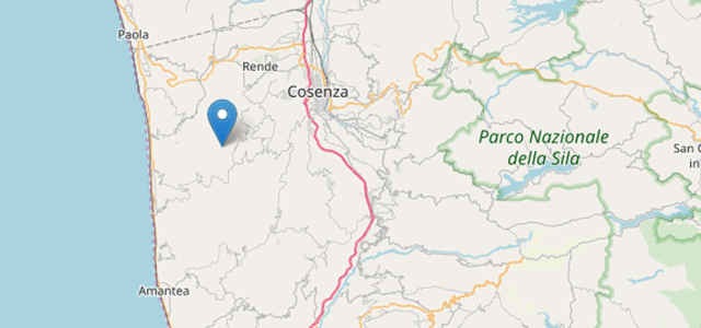Terremoto oggi a Cosenza