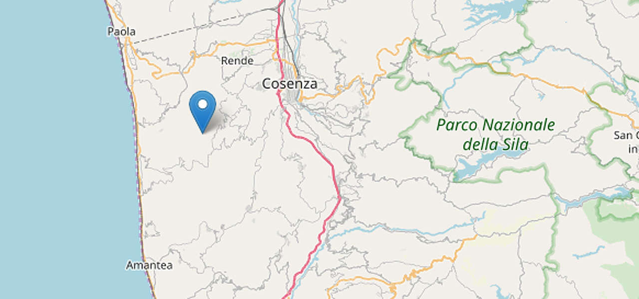 Terremoto oggi a Cosenza