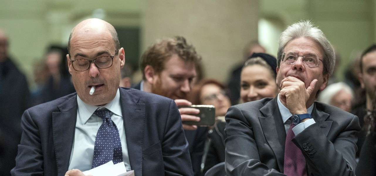 zingaretti gentiloni 1 lapresse1280