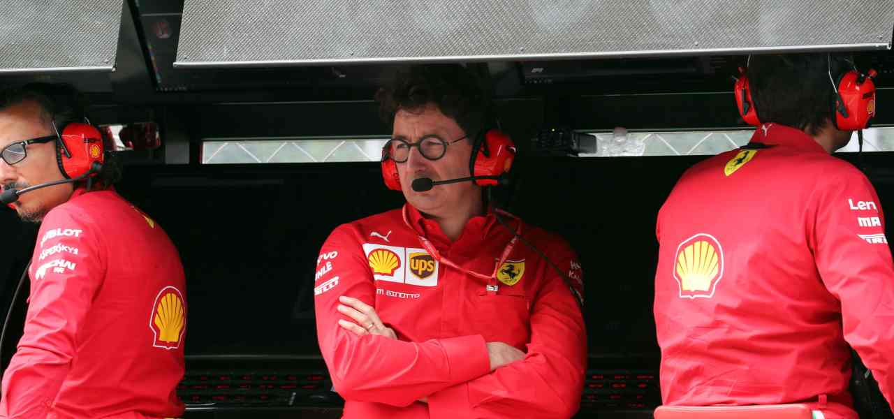 mattia binotto box ferrari lapresse 2019
