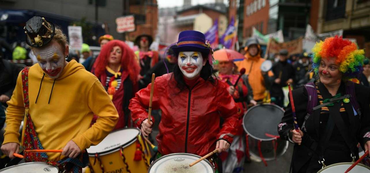 granbretagna brexit clown protesta 1 lapresse1280