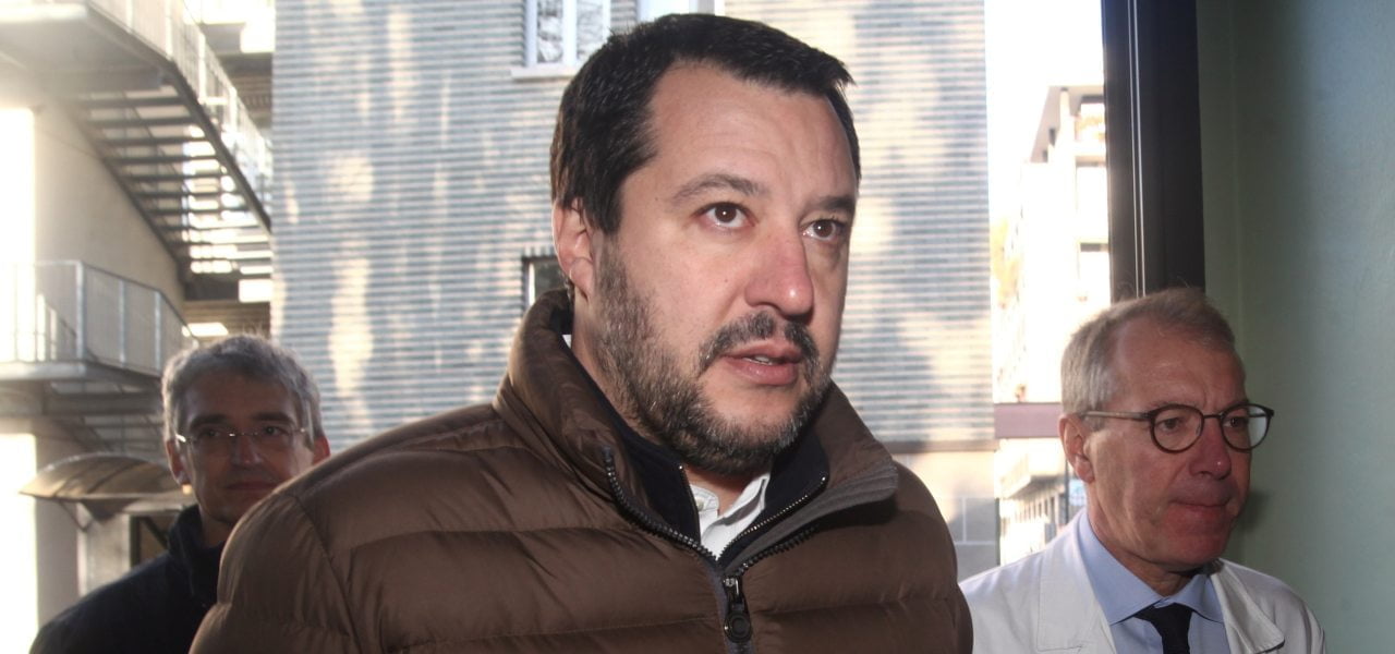 Matteo Salvini in ospedale
