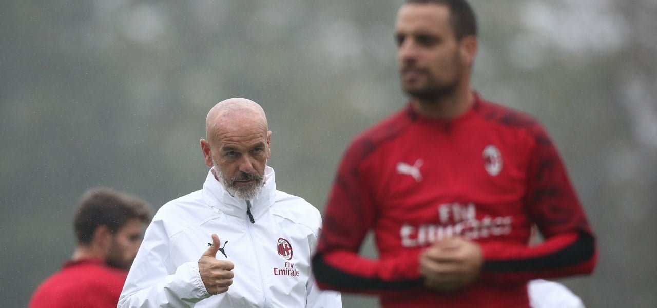 pioli milan allenamento lapresse 2019