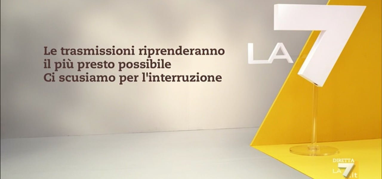la7 blackout