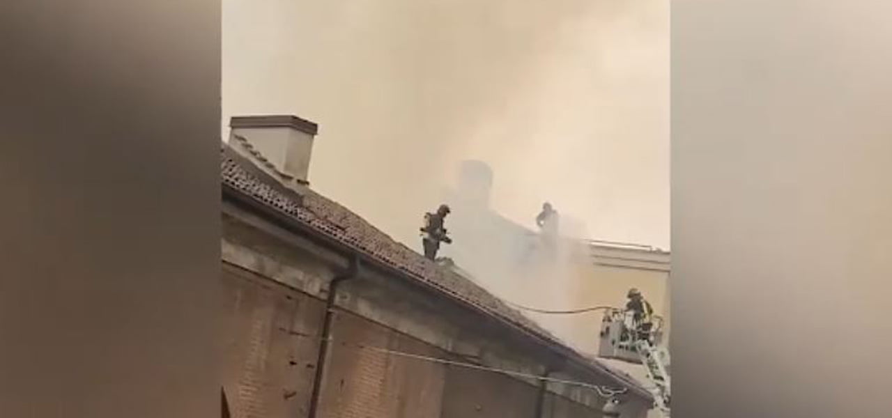 Incendio alla Cavallerizza Reale
