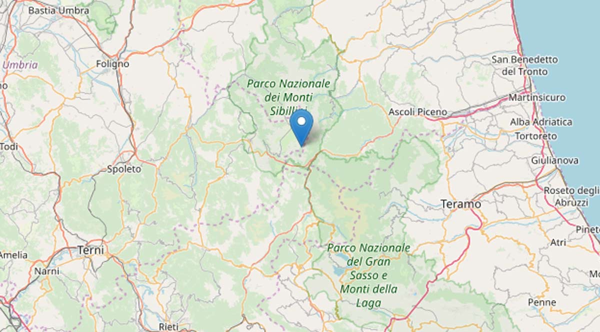 terremoto arquata 2019 ingv