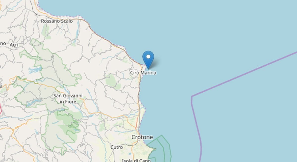 terremoto ionio 2019