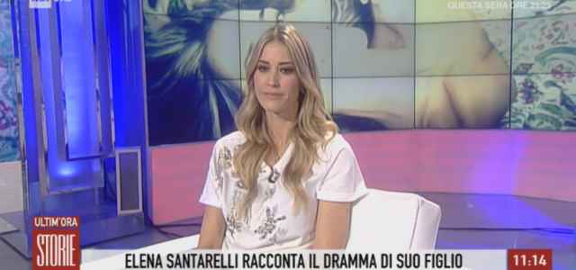 elena santarelli malattia del figlio notizia del tumore blocca tutti gli organi