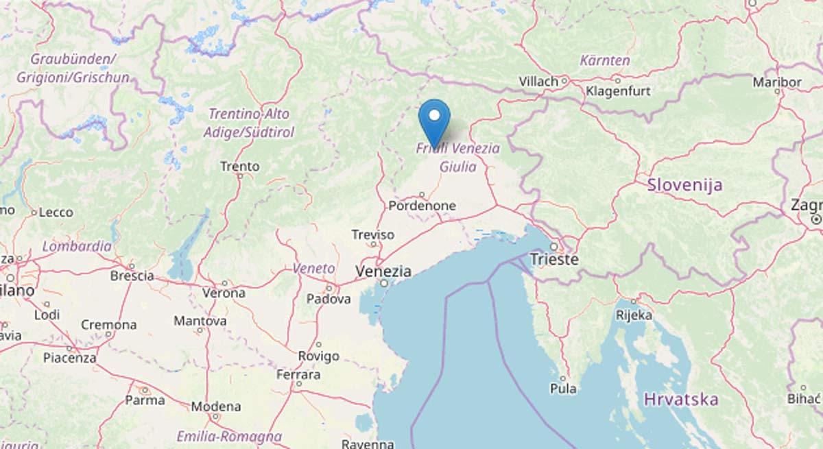 terremoto pordenone ingv