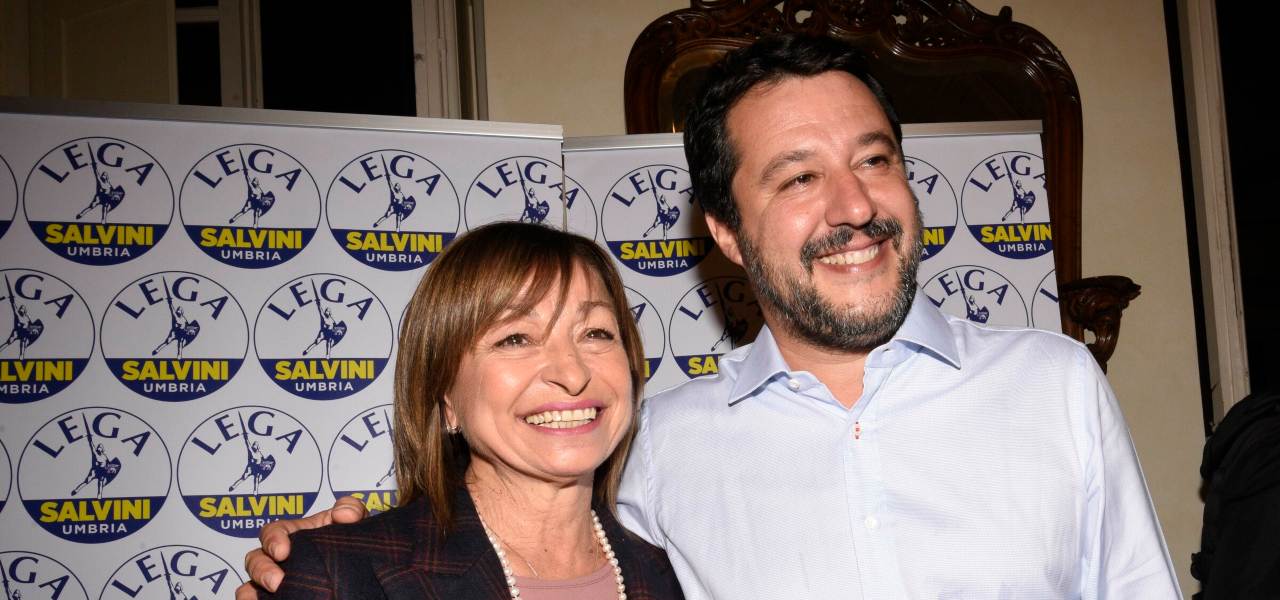 Donatella Tesei e Matteo Salvini