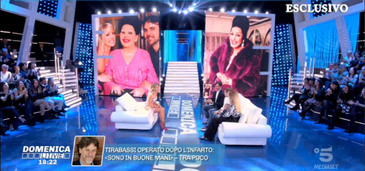 brigitta boccoli stefano orfei domenica live