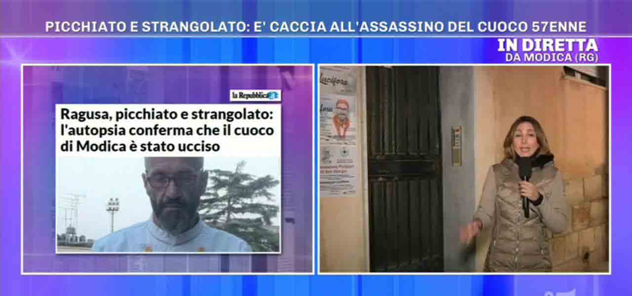 cuoco ucciso modica pomeriggio5