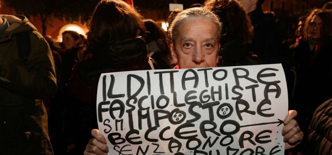 bologna protesta sardine 1 lapresse1280