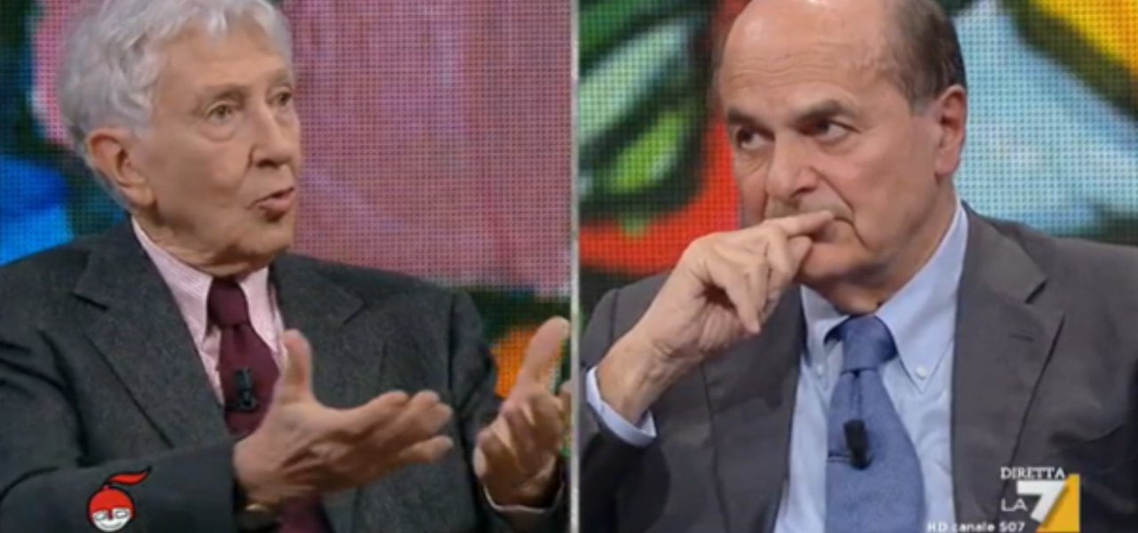 Corrado Augias e Pier Luigi Bersani