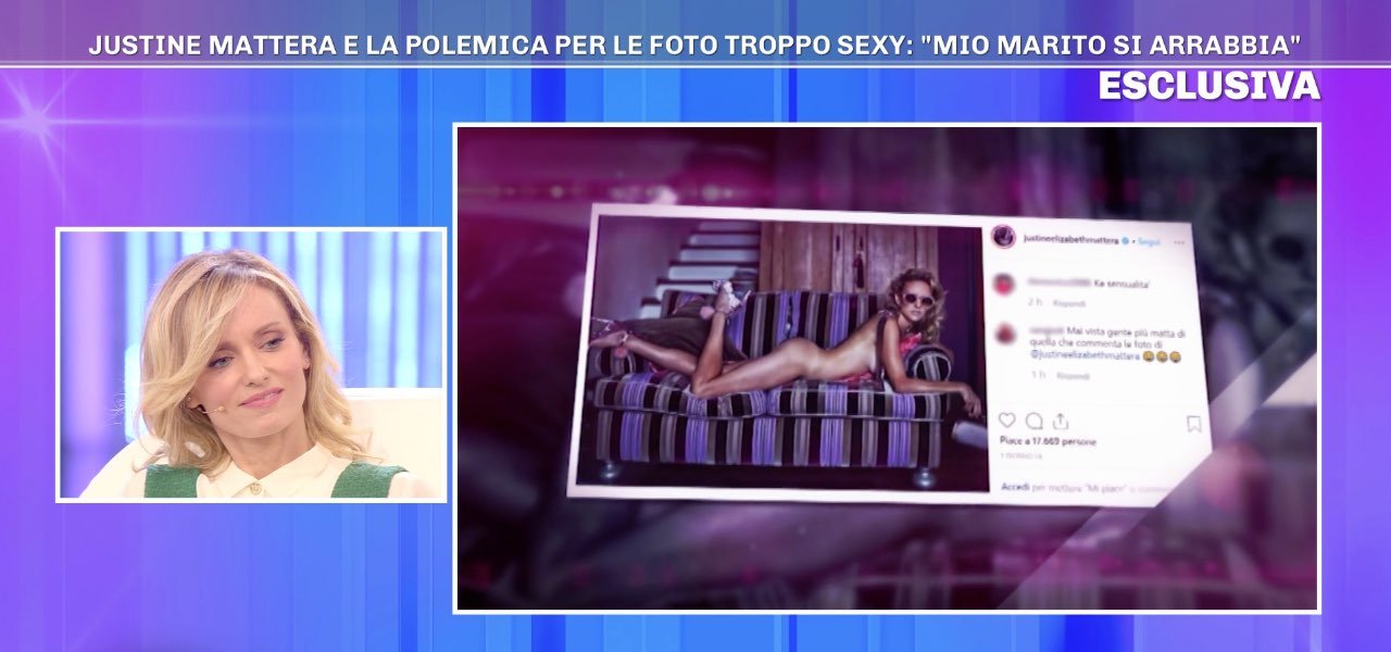 justine mattera foto pomeriggio5