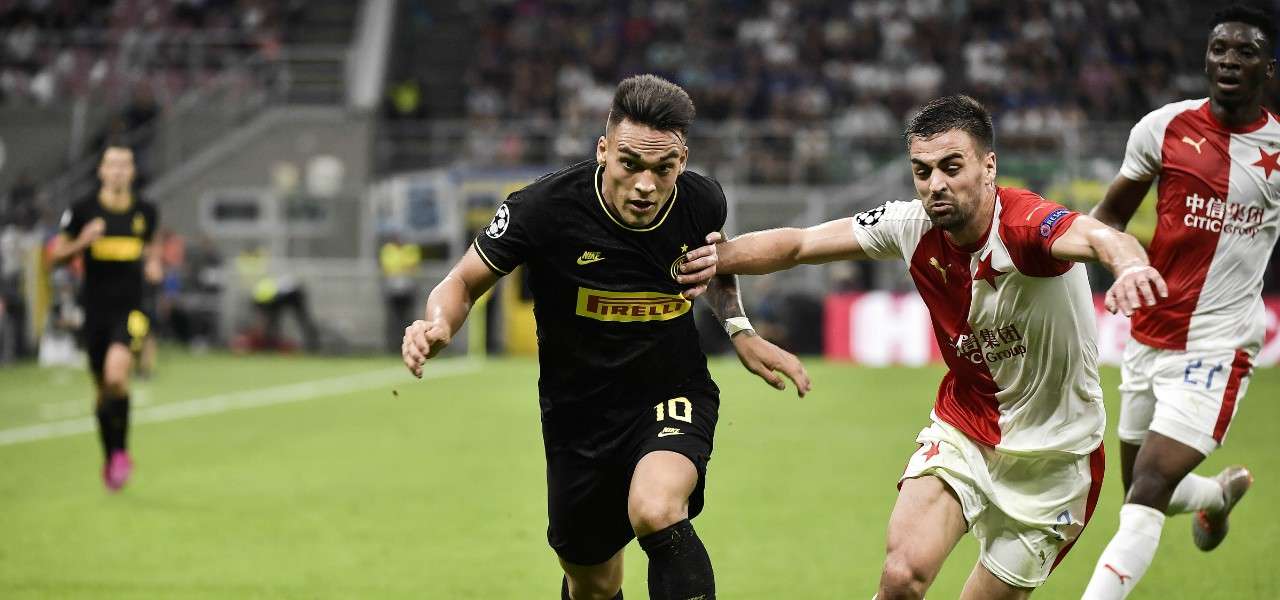 Lautaro Martinez Inter Slavia Praga lapresse 2019