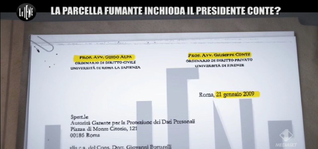 giuseppe conte guido alpa iene