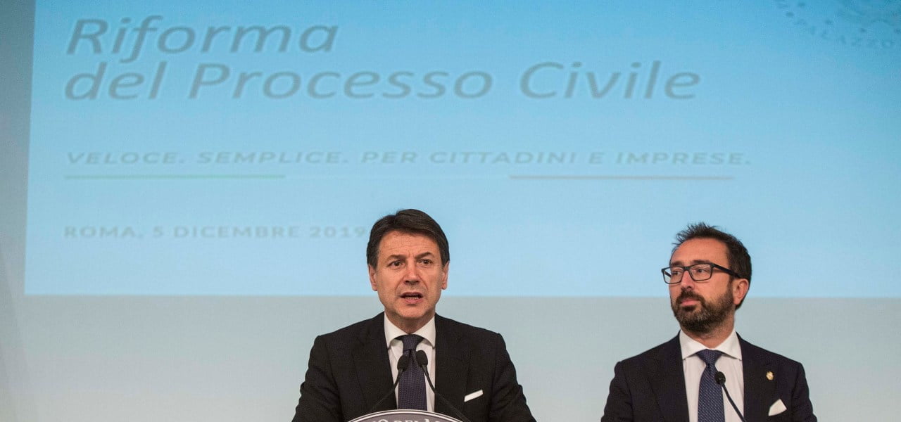 Conte e Bonafede, riforma processo