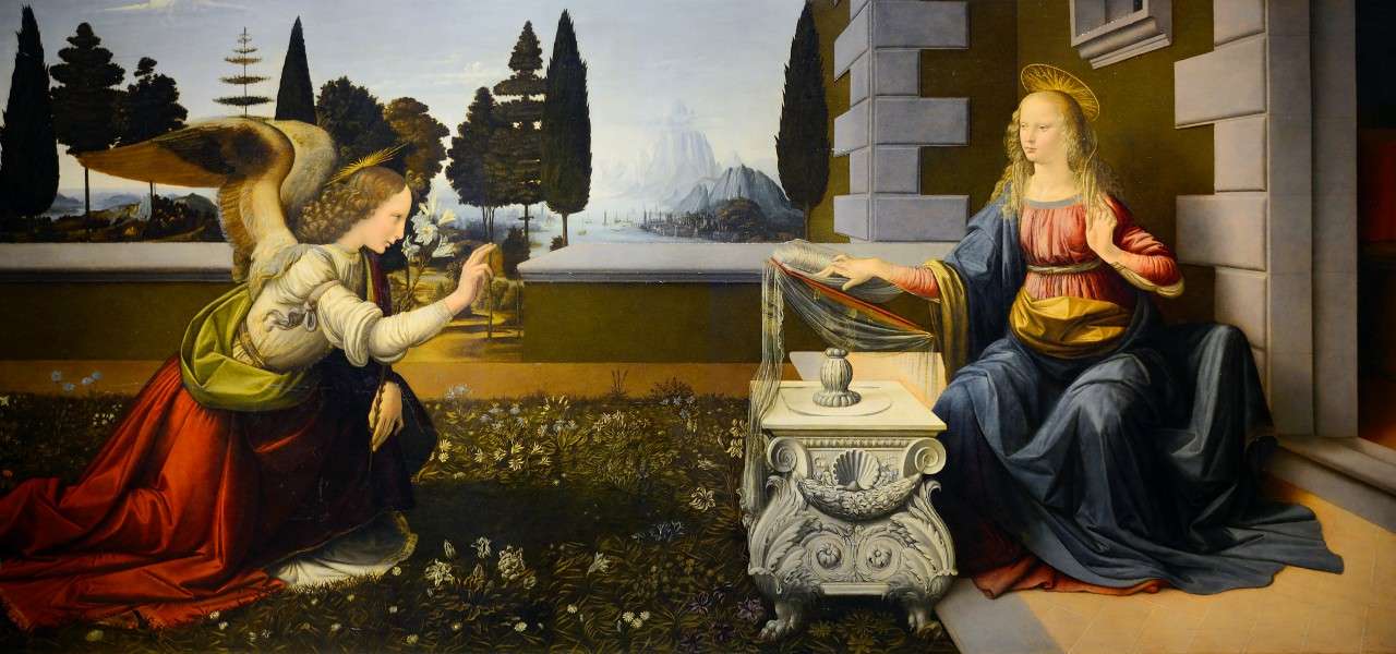 leonardo annunciazione maria 1472arte1280