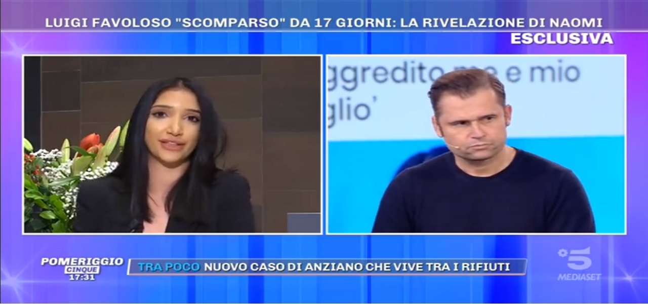 luigi favoloso naomi fiumara pomeriggio5