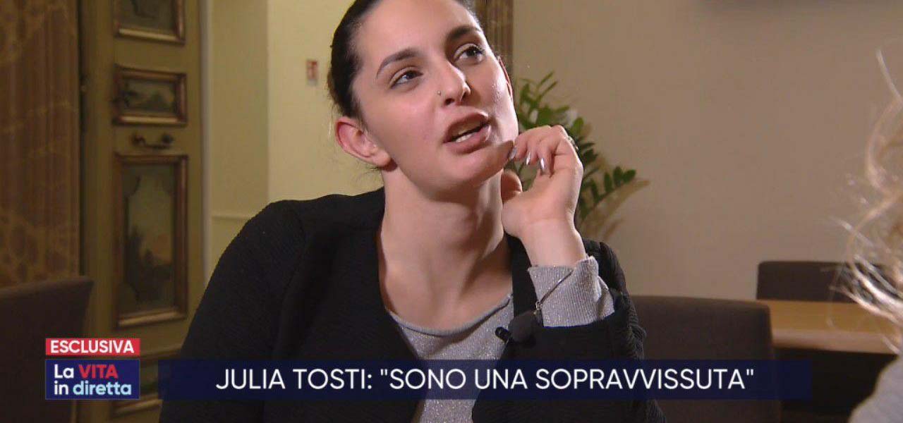 julia tosti vita in diretta